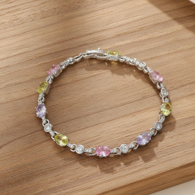 Elegant Gemstone Zircon Bracelet