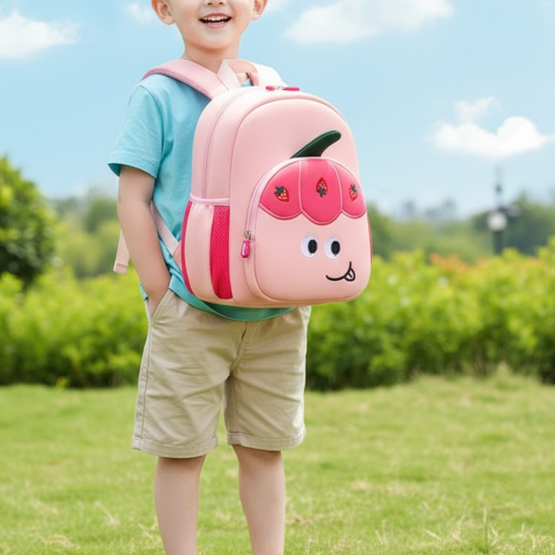 Fruity Fun Cartoon School Bag