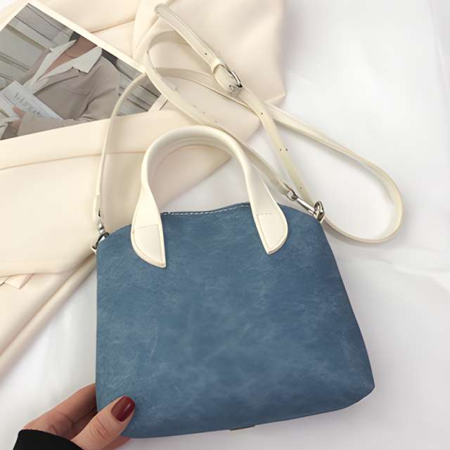 Unique Plaid Collar Style Mini Handbag