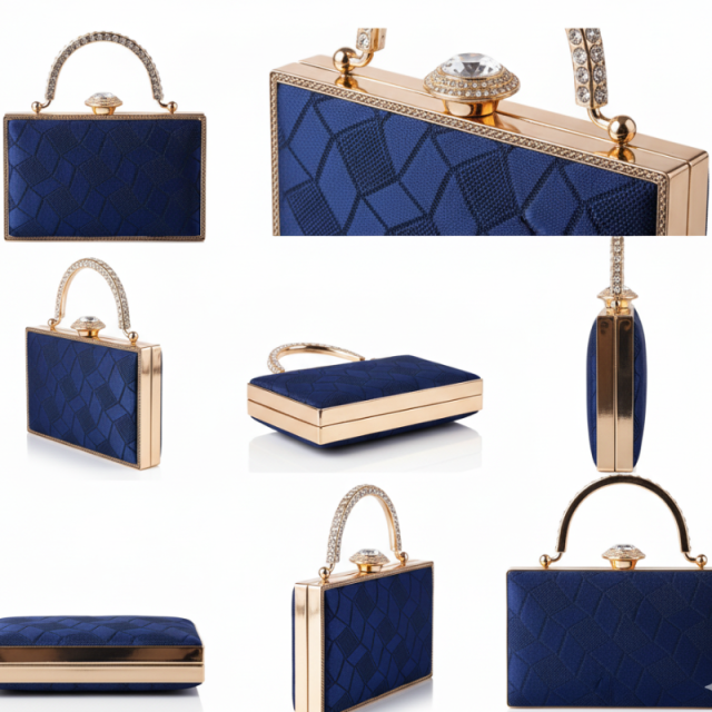 Modern Luxe Top Handle Clutch Bag