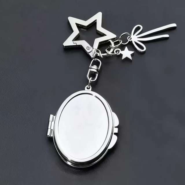 Starry Glow Mirror & Lipstick Style Keychain