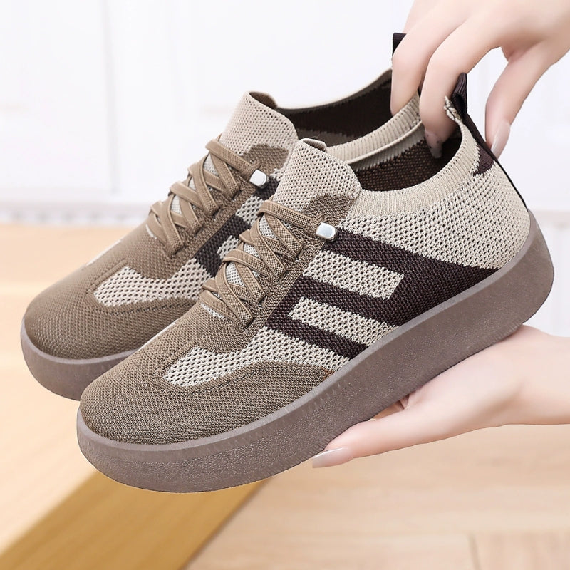 Women's Casual Knit Platform Sneakers