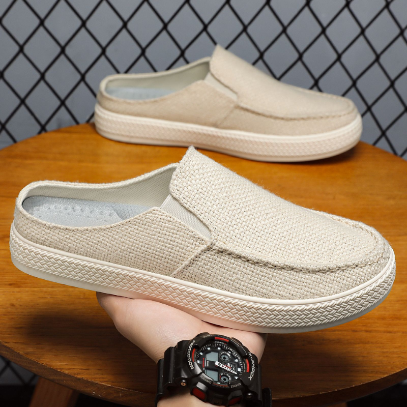 Men's Casual Slip-On Moccasin Style Mule Loafers