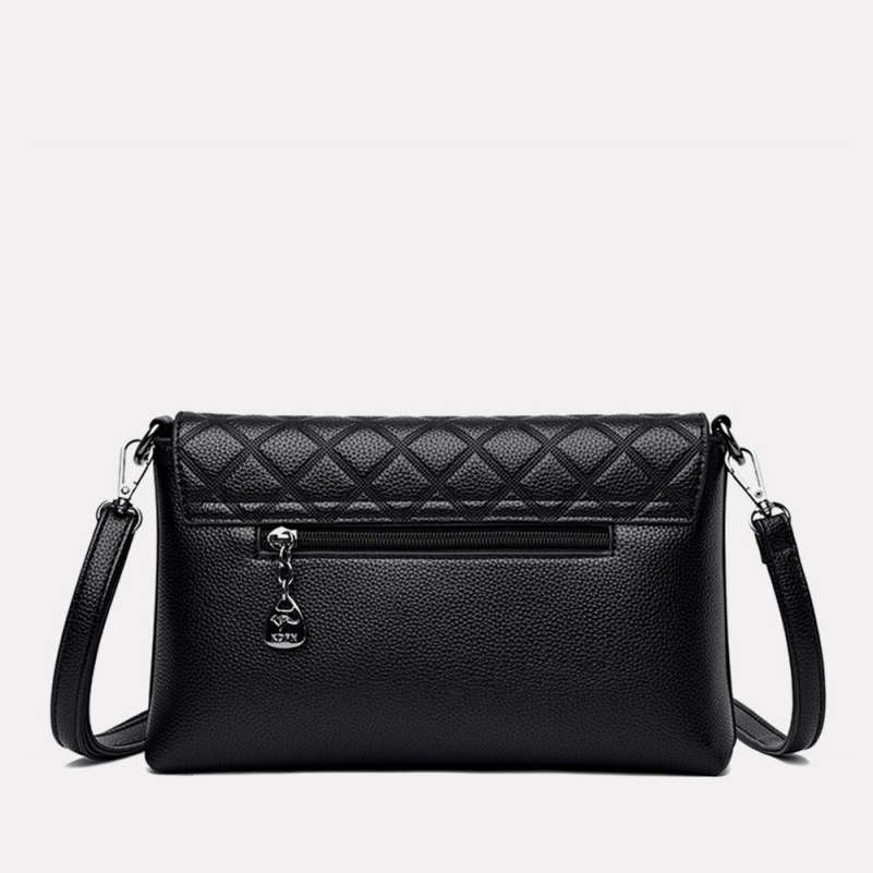 Embossed PU Leather Mother’s Small Square Crossbody