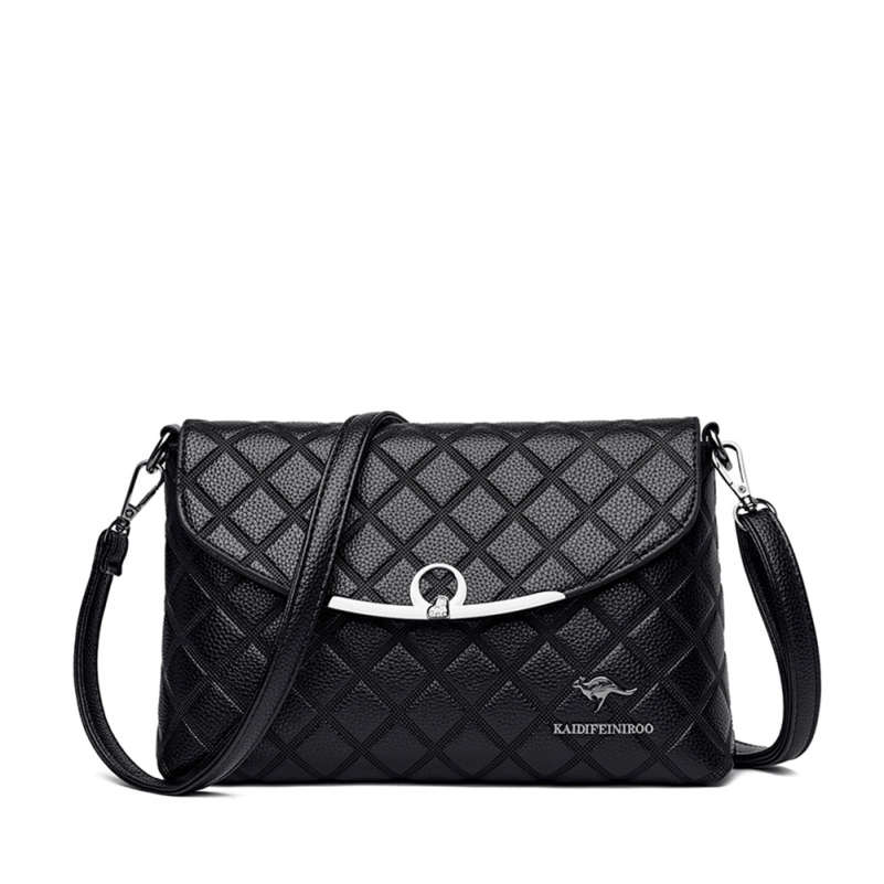 Embossed PU Leather Mother’s Small Square Crossbody