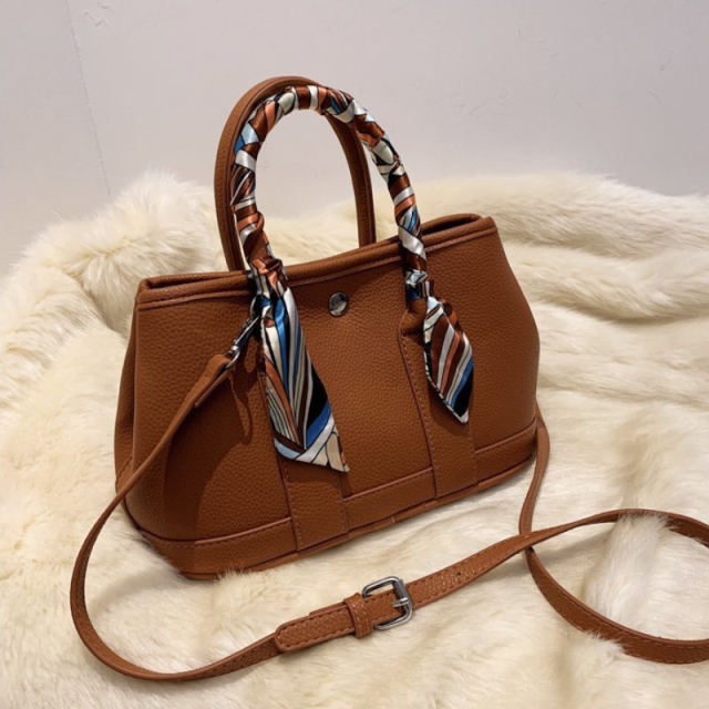 Elegant Ribbon Accent Large Handbag For Women