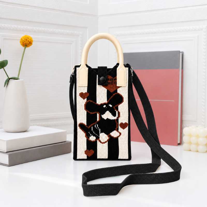 Cute Knit Mini Crossbody Phone Bag