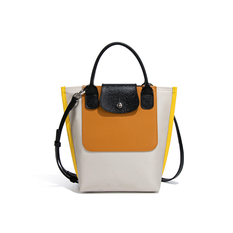 Contrast Frame Convertible Handbag