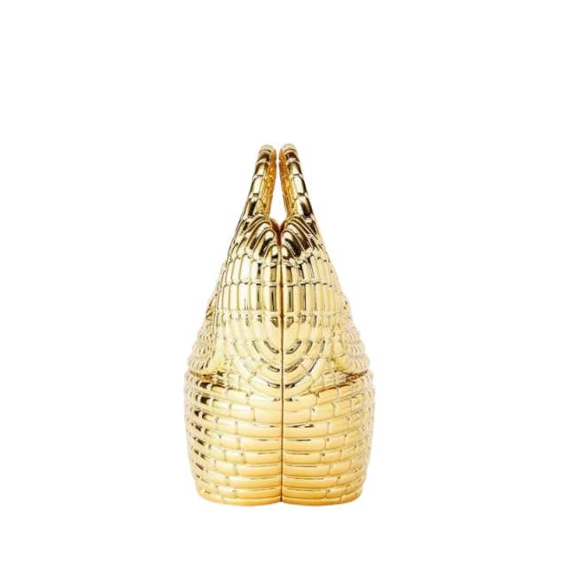 Women's Metallic Woven Clutch