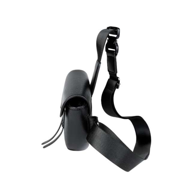 Soft Curve Textured Men's Crossbody saddle Bag