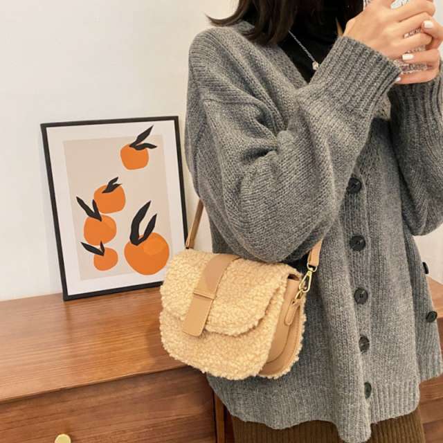 Women’s Winter Plush Mini Shoulder Bag