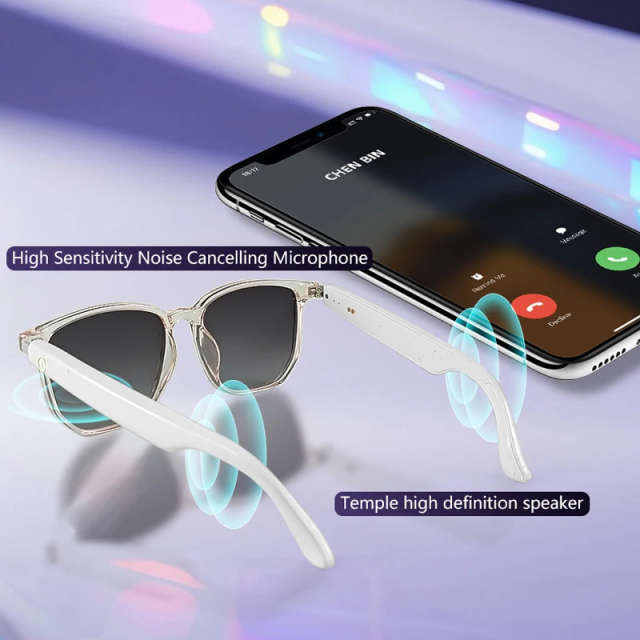 Smart Bluetooth Audio Sunglasses with Polarized UV Protection