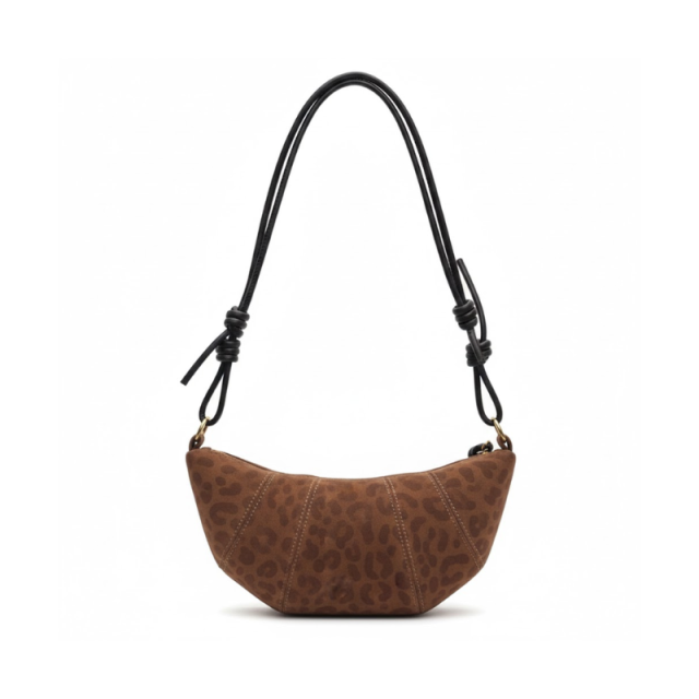 Croissant Chic Crossbody Bag