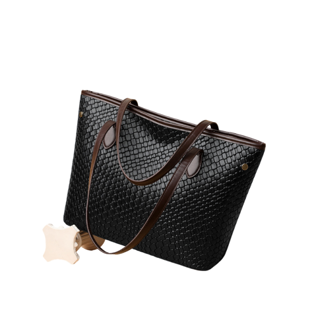 Minimalist Cognac Tote Bag