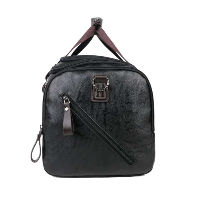 Men's Large Capacity Leather Travel Duffle Bag