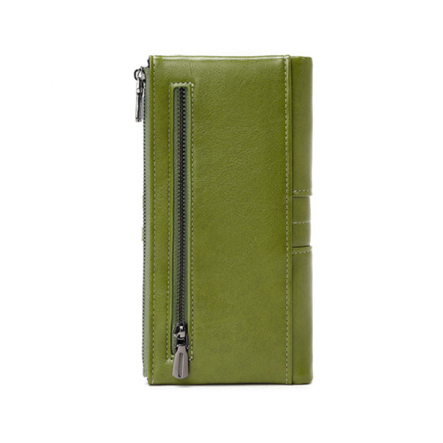 Sage Slimline Clutch RFID Wallet