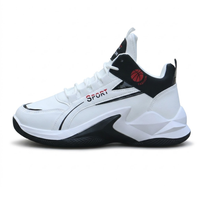 Men's Sporty Look High-Top Runner Shoes