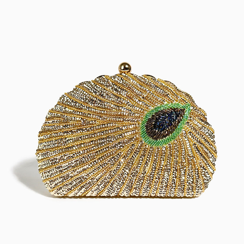 Retro Beaded Embroidery Evening Clutch Bag