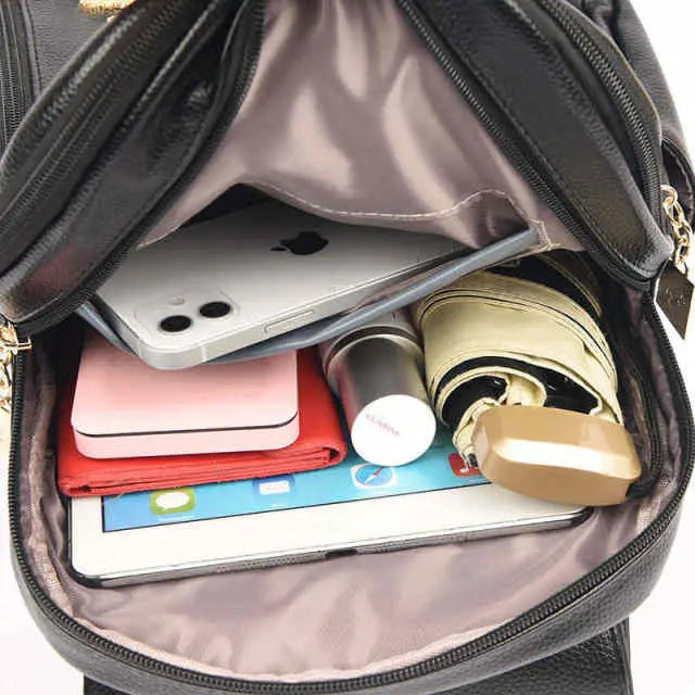 Leather Leisure Travel Backpack