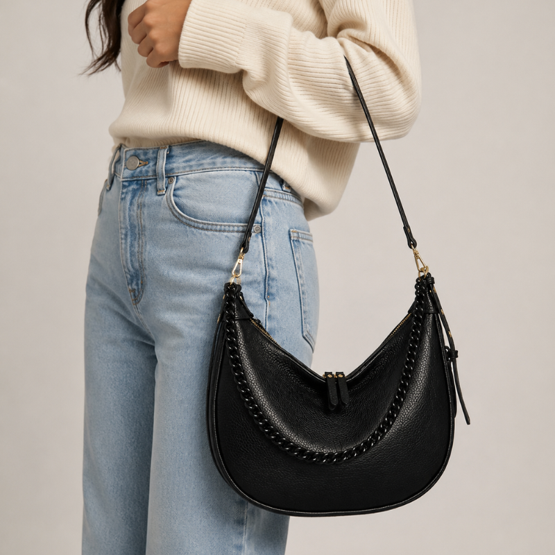 Modern Chain Style Shoulder Bag