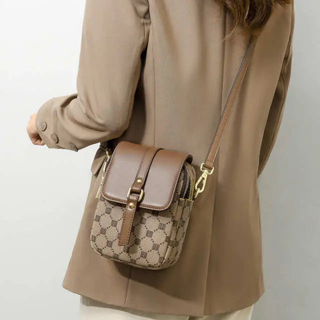 Mobile Phone Multi-Layer Crossbody Bag