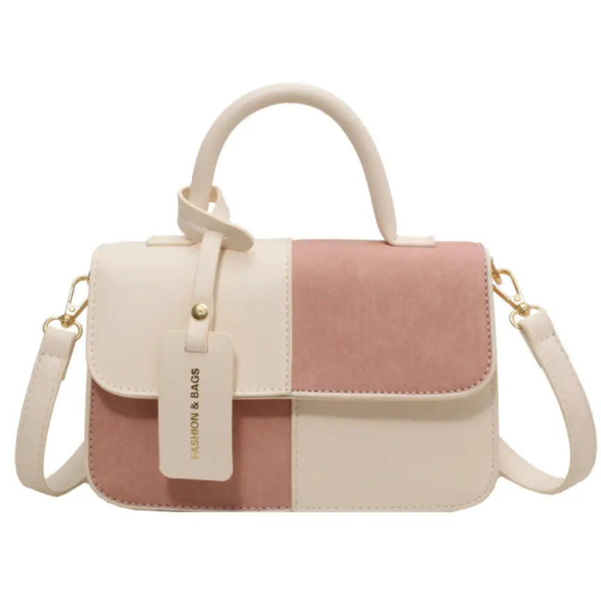Summer Contrast Color Square Commuter Shoulder Bag