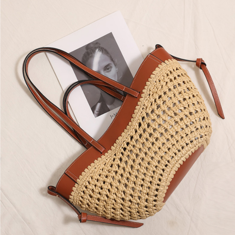 Riviera Straw Tote Bag