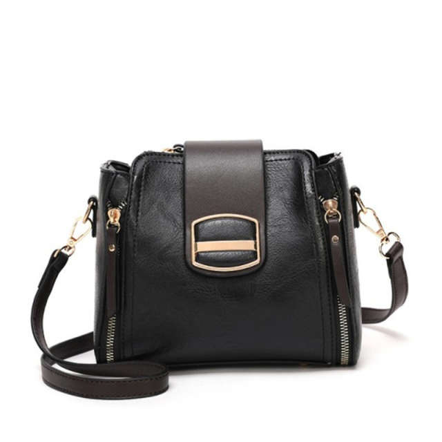PU Leather Bucket Shoulder Bag