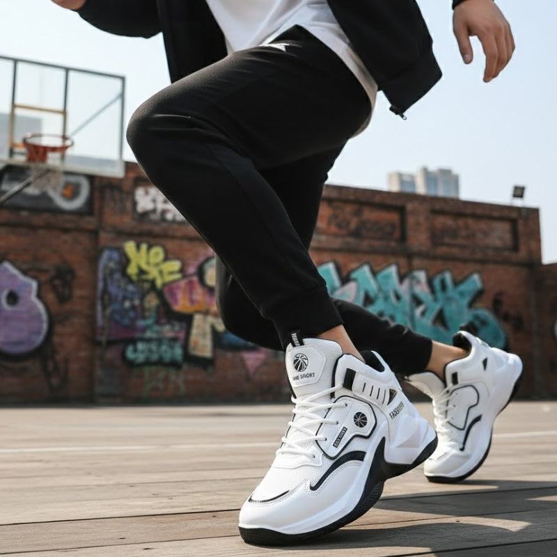 Men's Professional Padded High-Top Sport Runner Shoes