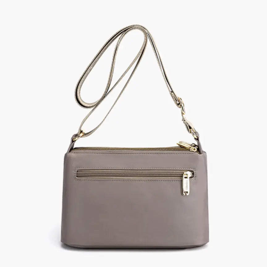 Contrast Oxford Nylon Lightweight Large Shoulder Bag