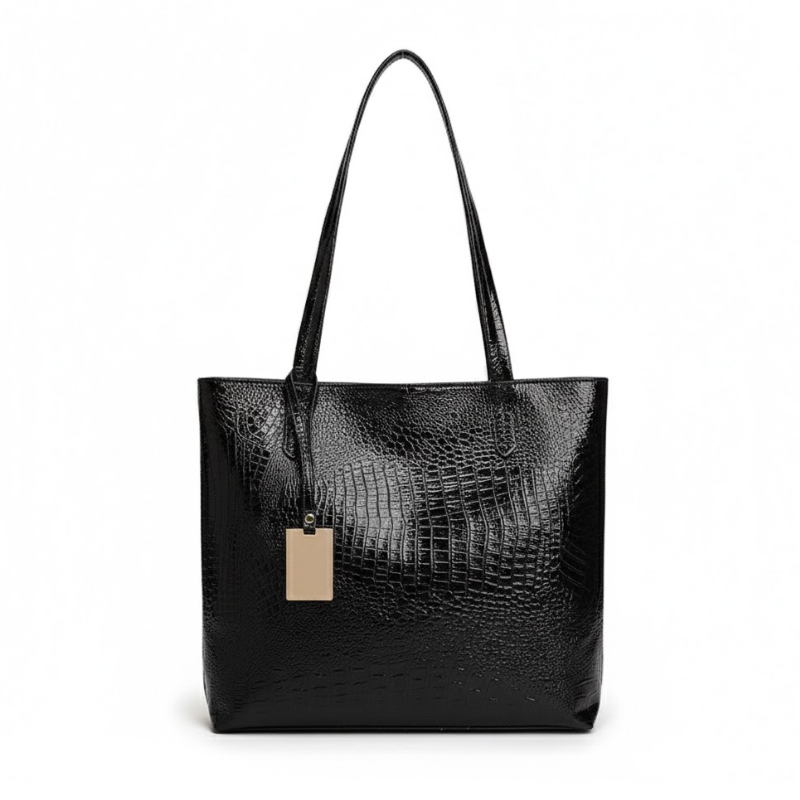 High-End Crocodile Pattern Shoulder Bag