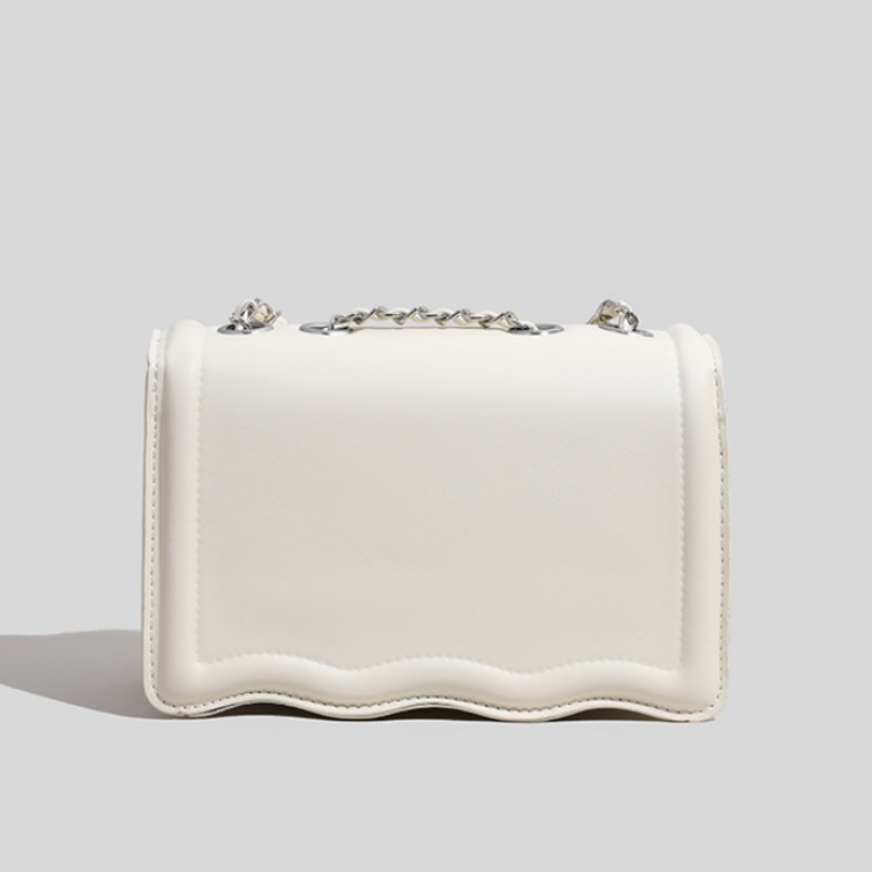 Elegant Wave Edge Chain Shoulder Bag