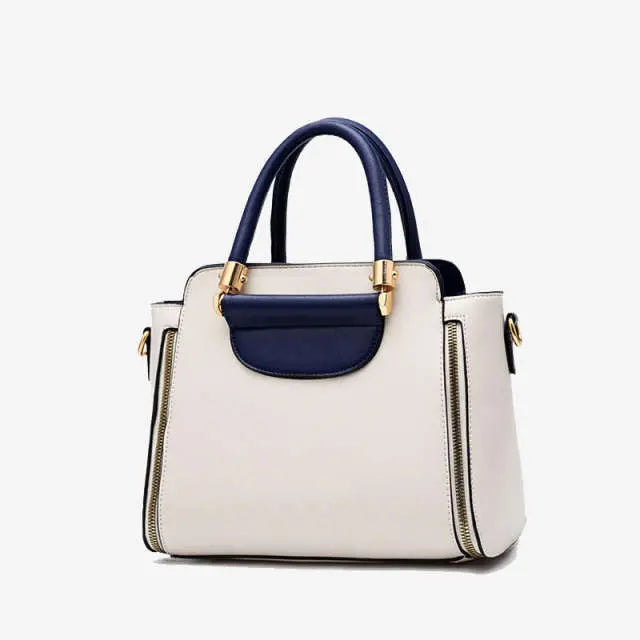 Contrast Color Large Capacity Fashion Tote Bag