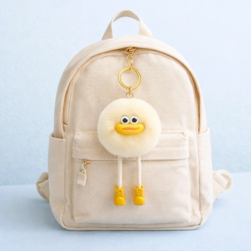 Fluffy Faux Rabbit Fur Bag Charm