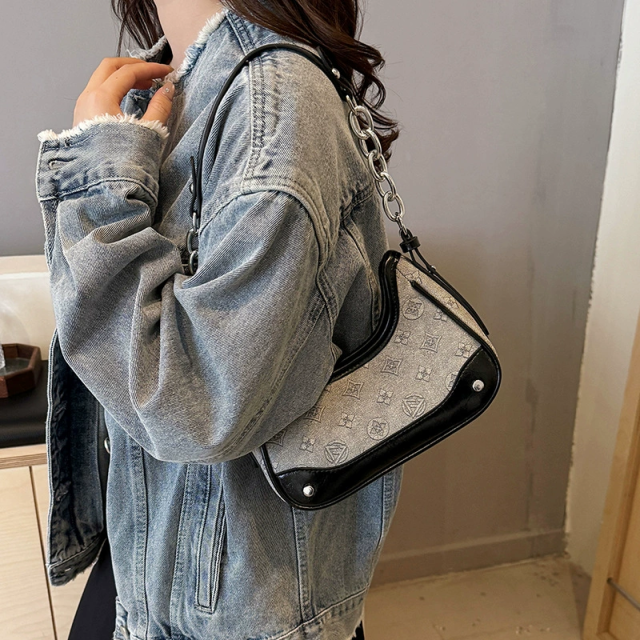 Midnight Crescent Shoulder Bag