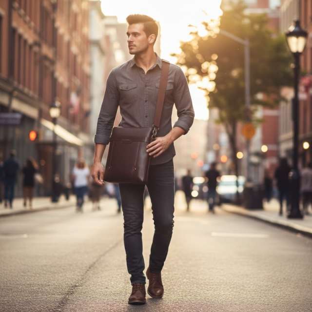 Nordex Casual Large Capacity Crossbody Bag for Men