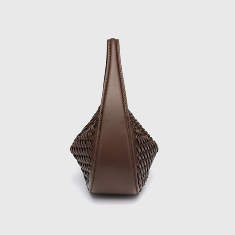 Nerina Woven Crescent Handbag