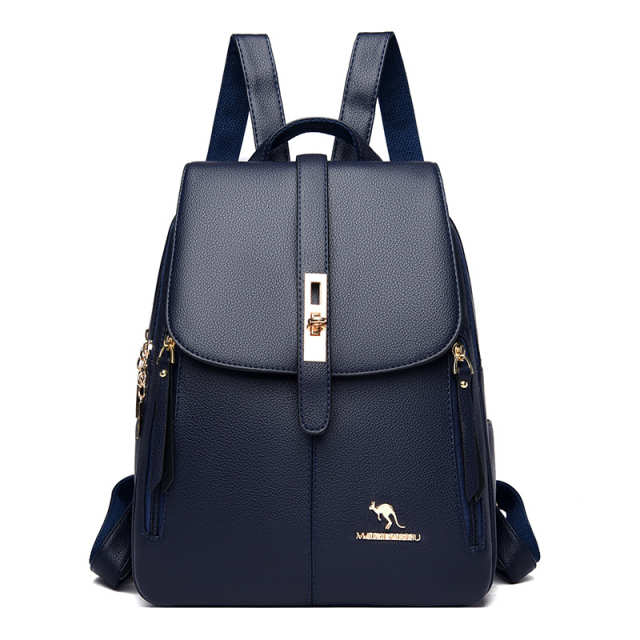 Leather Leisure Travel Backpack
