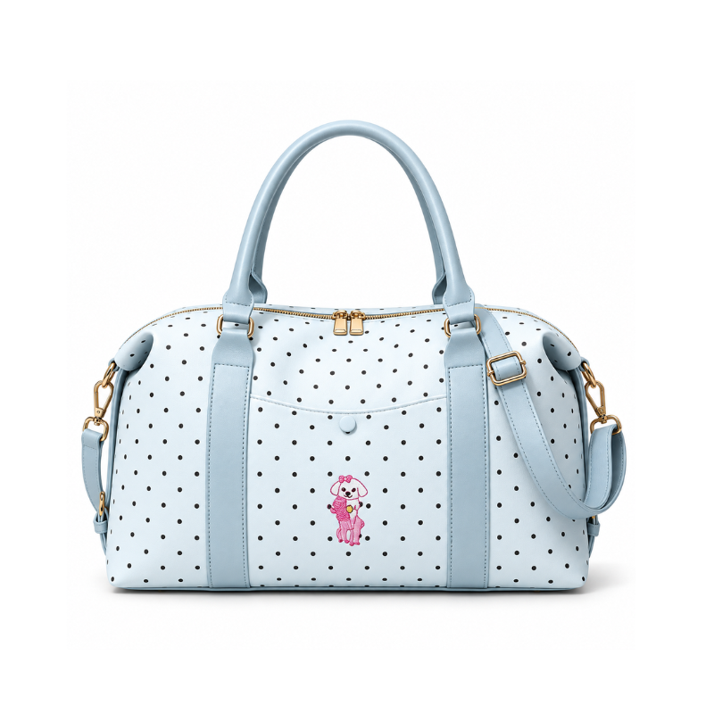 Polka Dot Travel Duffle Bag