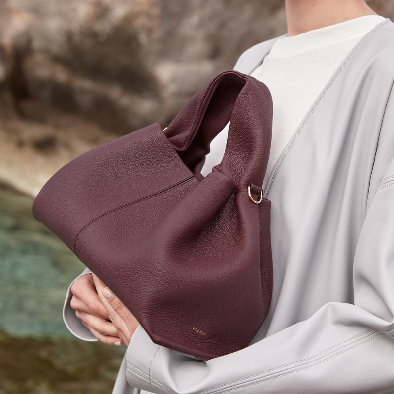 French Style PU Leather Dumpling Messenger Bag