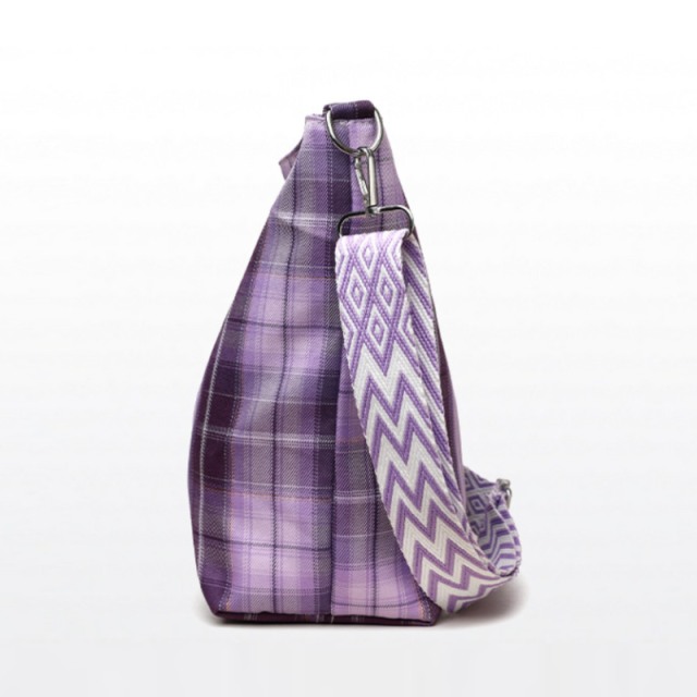 Art Plaid Fresh Style Shoulder Bag