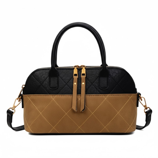 Retro Textured Underarm Handbag