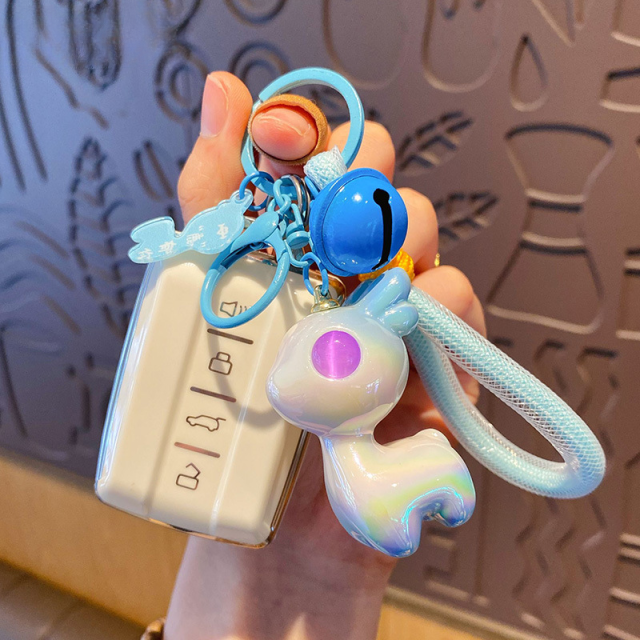 Rainbow Resin Keychain