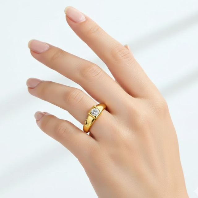 Vintage Alloy Couple Wedding Rings