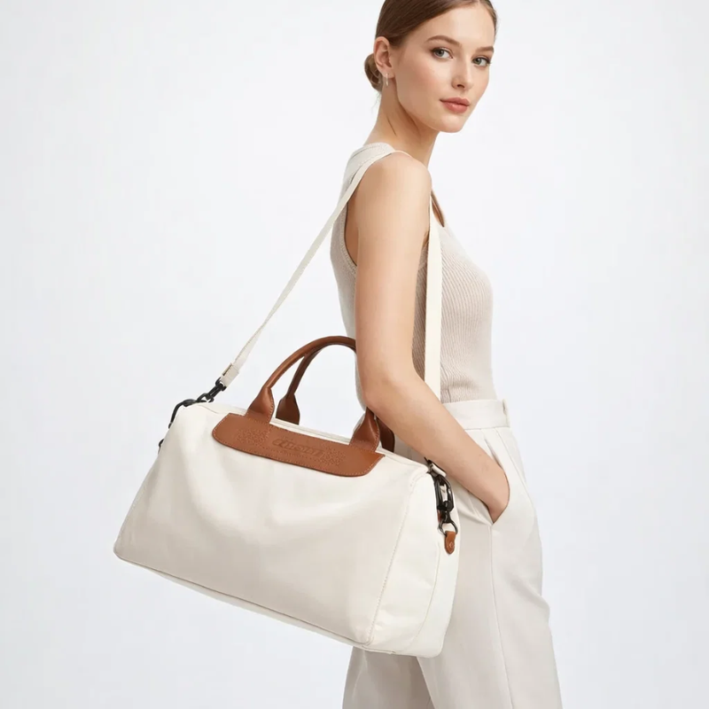 Large Capacity Polyester Fitness Duffle Bag with Wet/Dry Separation