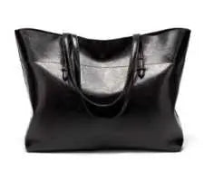Simple Elegant Large Capacity PU Leather Tote Handbag