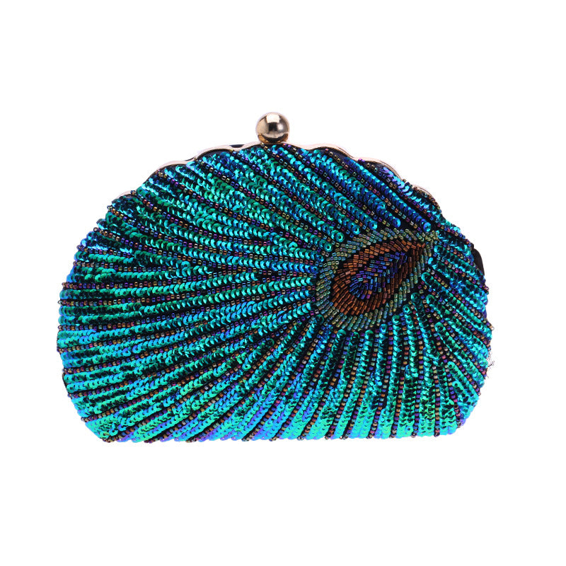 Retro Beaded Embroidery Evening Clutch Bag