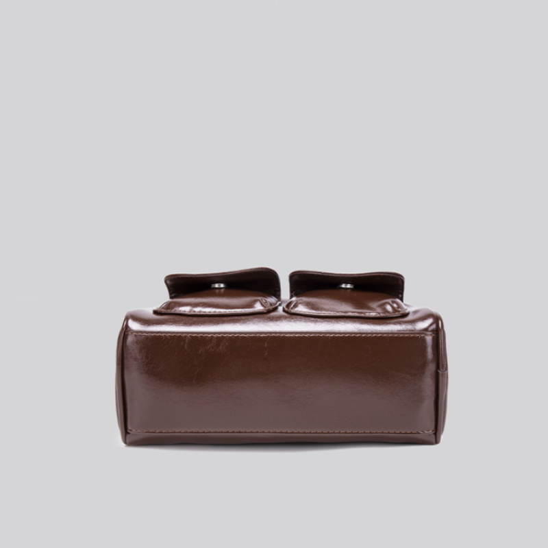 Retro Luxe Bowling Shoulder Bag