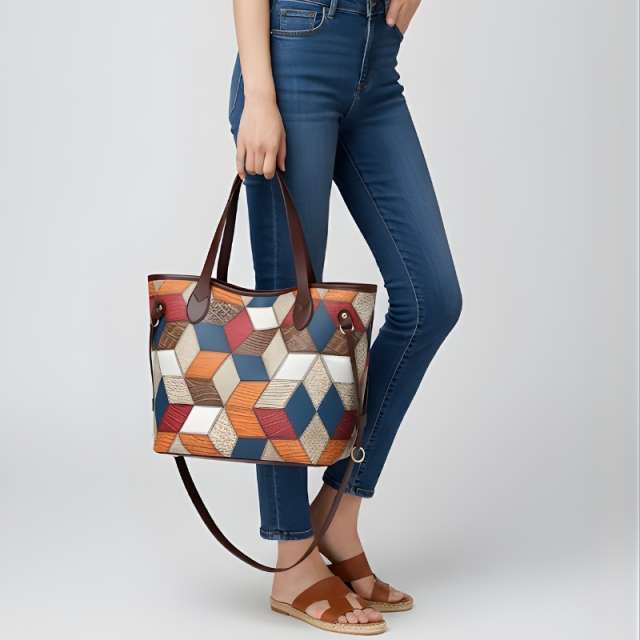 Spleva Chic Splice Large Capacity Shoulder Bag