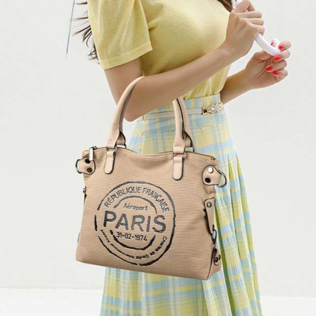 Printed Corduroy Retro Handbag